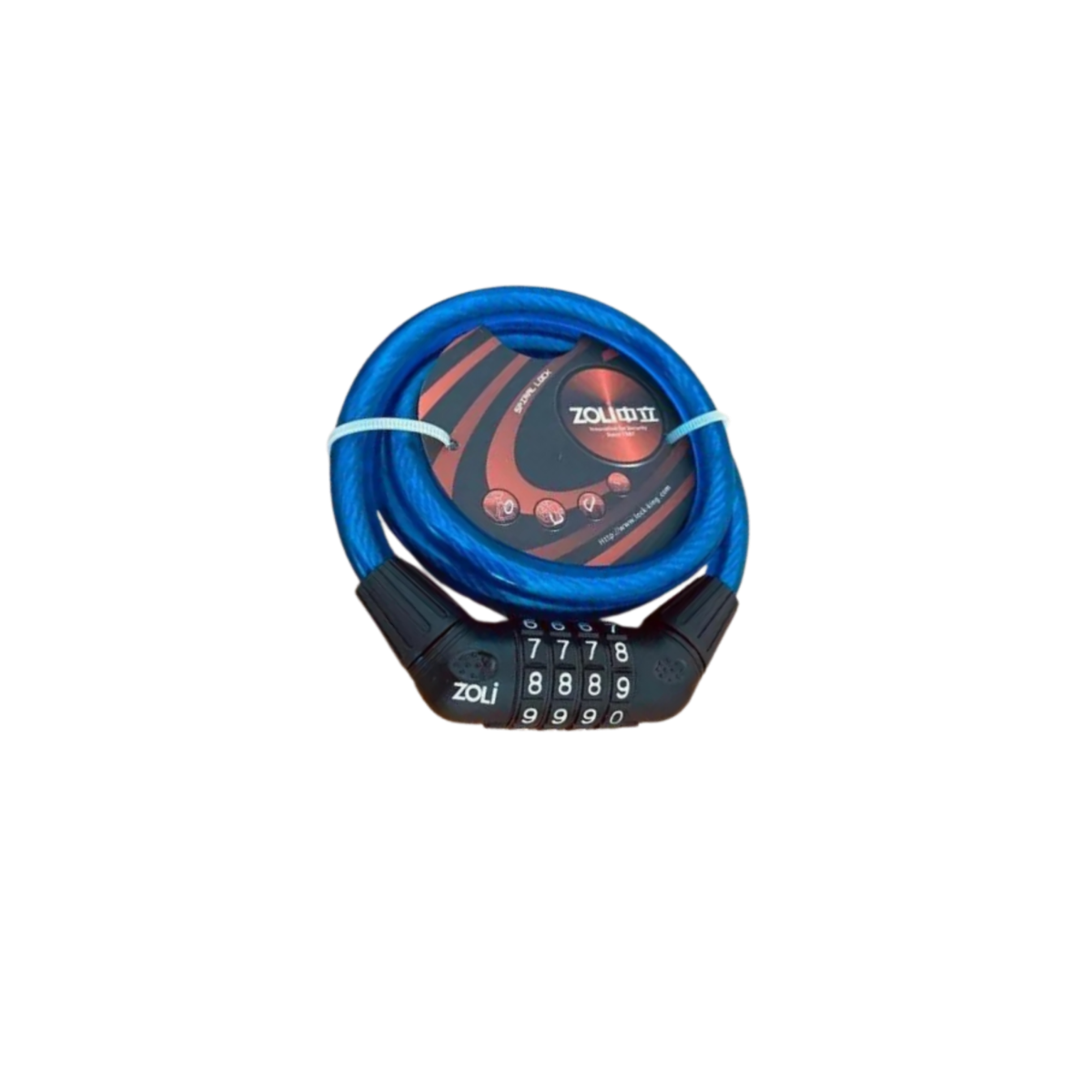 ZOLİ ŞİFRELİ BİSİKLET KİLİTİ MAVİ