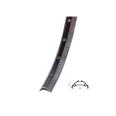 RODİ 30MM  27.5'' ÇİFT KAT ALÜMİNYUM, DİSK UYUM, TL-READY, FV, YÜZÜKLÜ  JANT ÇEMBERİ 32H Siyah