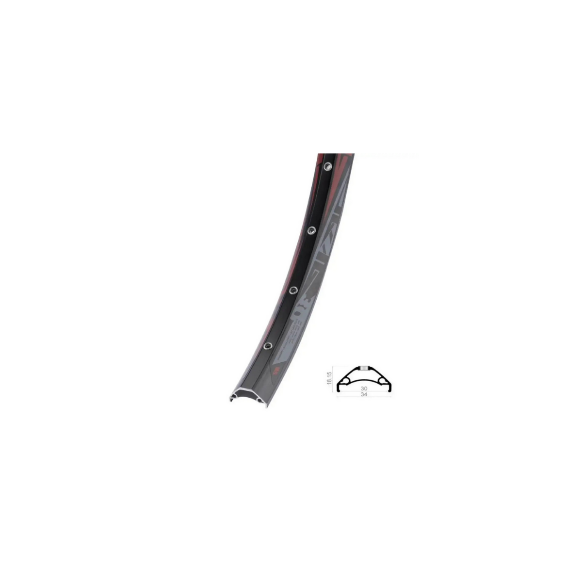 RODİ 30MM 29 '' ÇİFT KAT ALÜMİNYUM, DİSK UYUM, TL-READY, FV, YÜZÜKLÜ JANT ÇEMBERİ 32H Siyah